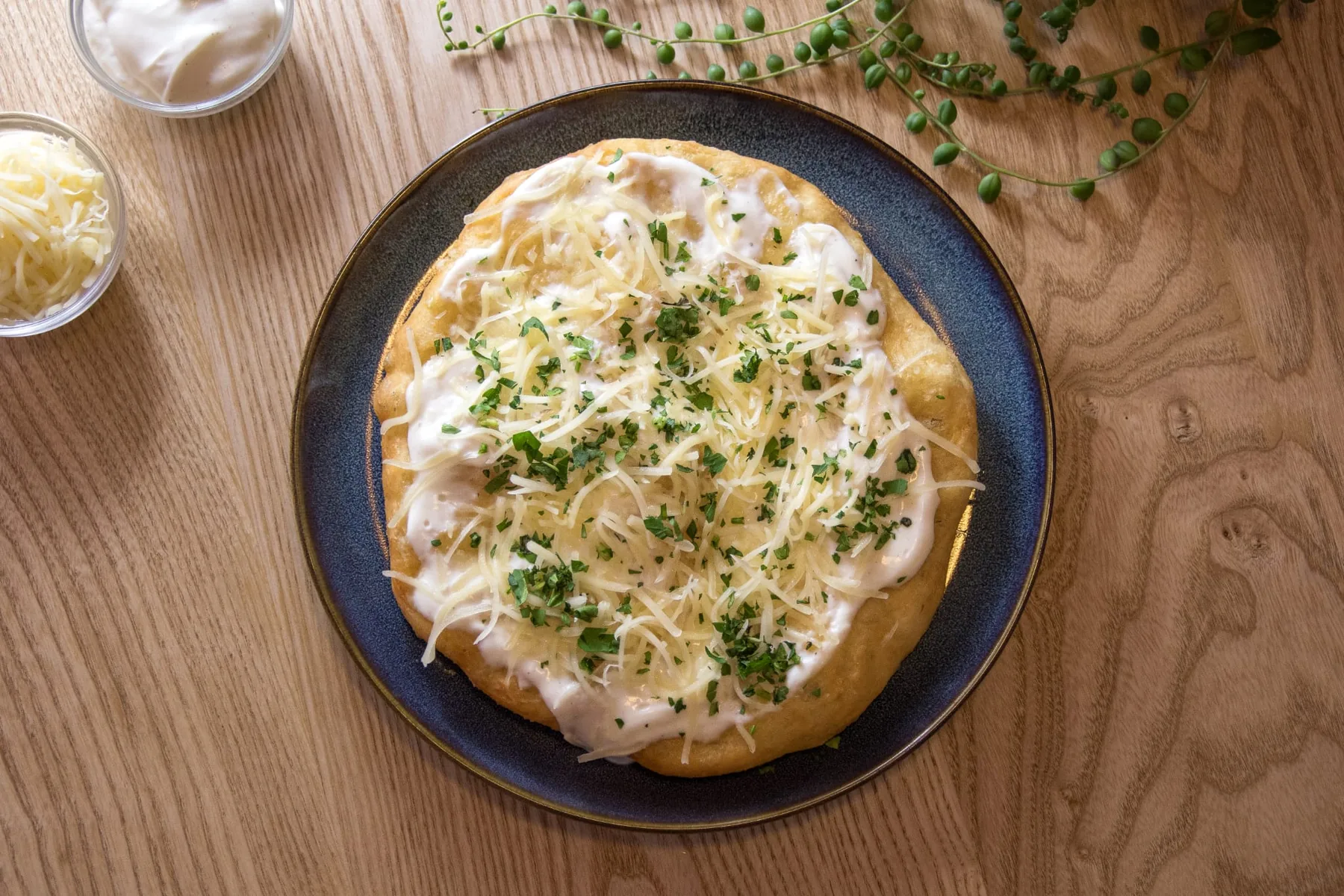 Lángos Originale, vue de dessus
